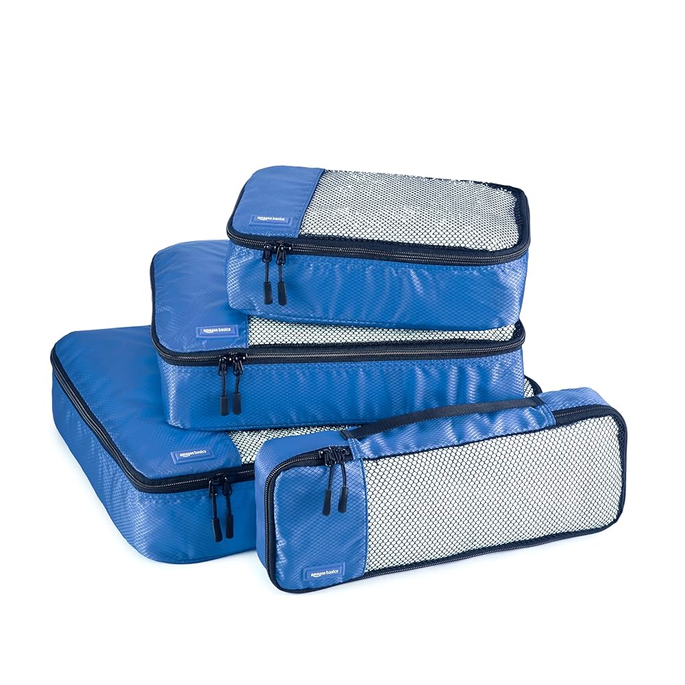 Packing cubes to keep small items organized